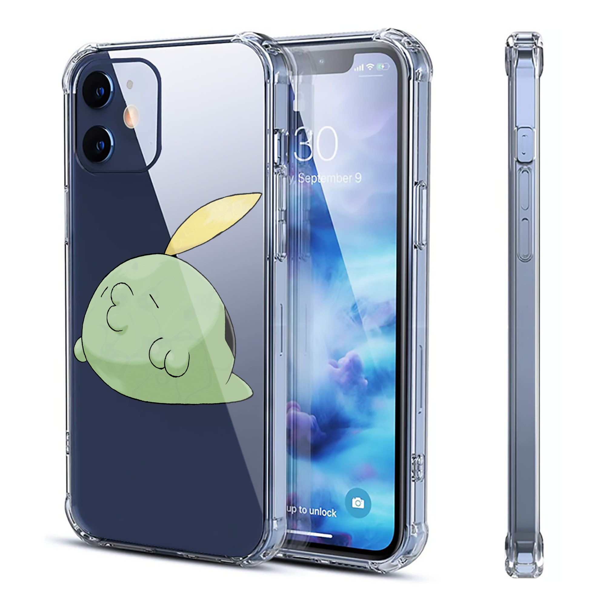 （画像用） ポケットモンスター Pokémon 【iPhone 12シリーズ対応】透明スマホケース（クリアソフトケース）